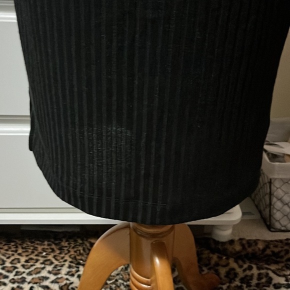 Nine West sleeveless black ribbed dress, medium - Picture 7 of 15